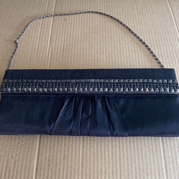 Jessica McClintock Studded Rhinestone Evening After 5 clutch purse - Picture 1 of 9